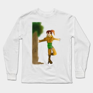 Girl With Nature Long Sleeve T-Shirt